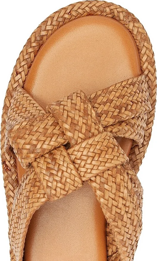Women's Kali Braided Flat Sandals - Cuoio Brown - Size 8.5 - Image 6