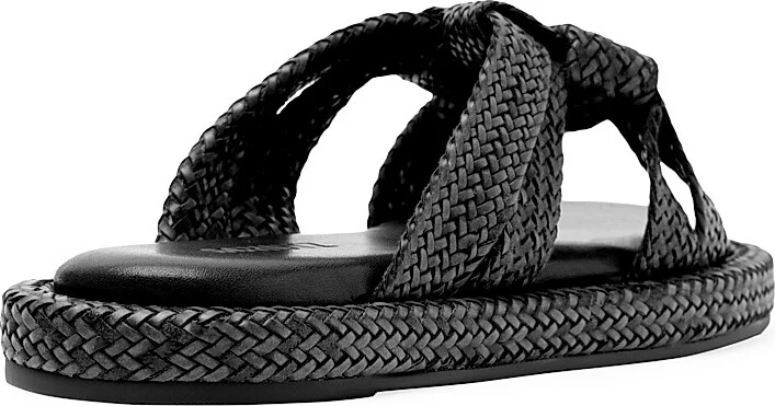 Women's Kali Braided Flat Sandals - Cuoio Brown - Size 8.5 - Image 10