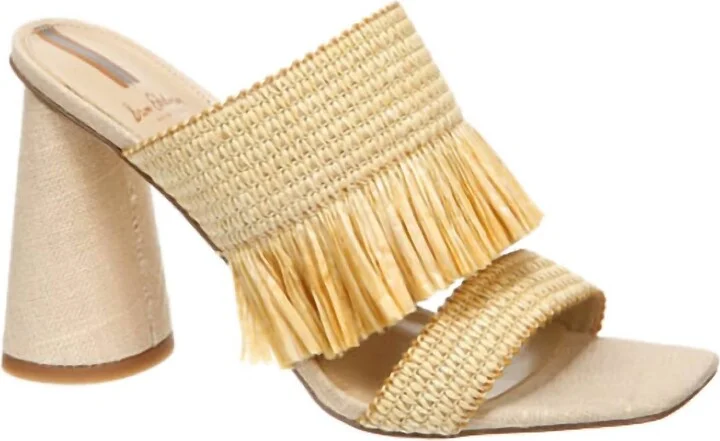 Women's Kamryn Block Heel Mule In Gold