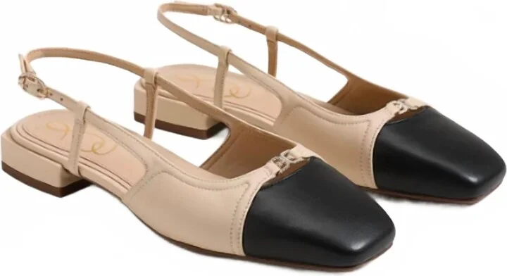 Women's Kara Slingback Flats In Sand/black