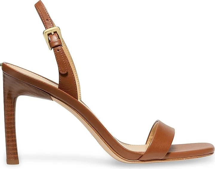 Women's Kasia 90MM Stacked-Heel Sandals - Luggage - Size 6