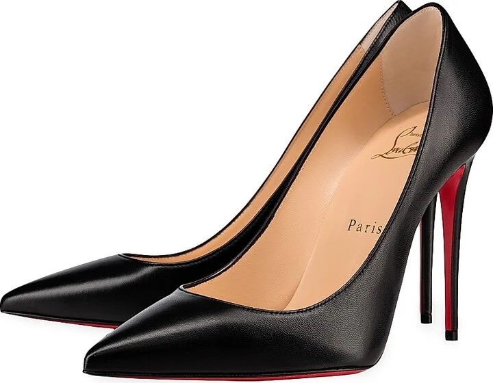 Women's Kate 100MM Leather Pumps - Black - Size 5.5 - Image 2