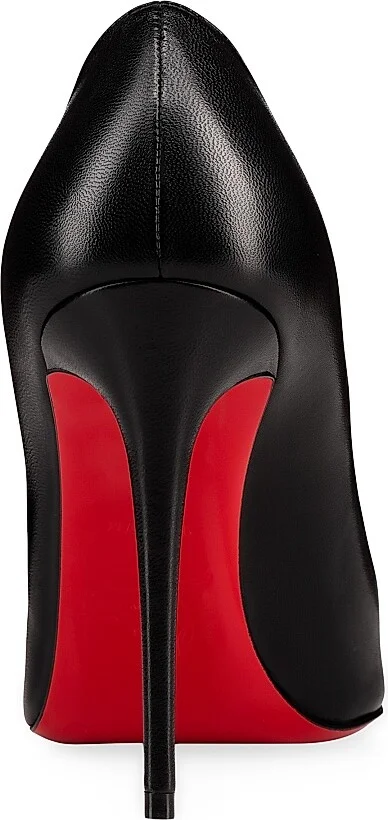 Women's Kate 100MM Leather Pumps - Black - Size 5.5 - Image 3