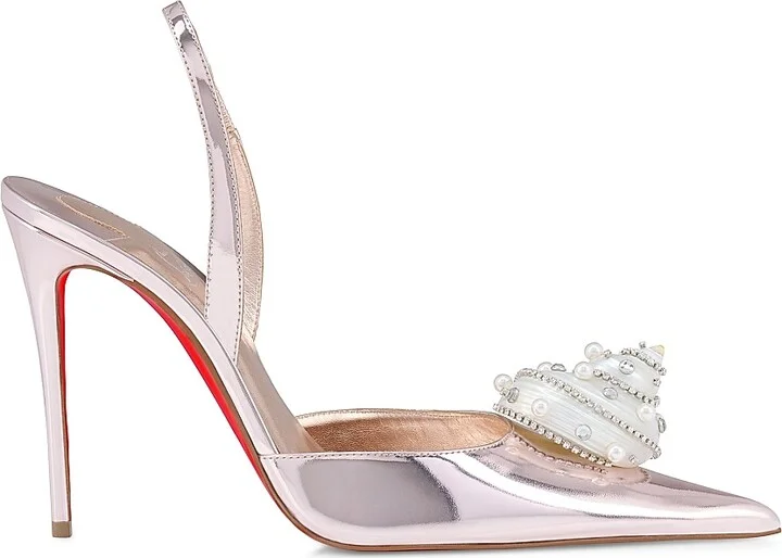 Women's Kate 100MM Max O Shelley Leather Pumps - Leche - Size 6