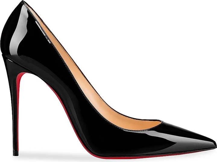 Women's Kate 100MM Patent Leather Pumps - Black - Size 4