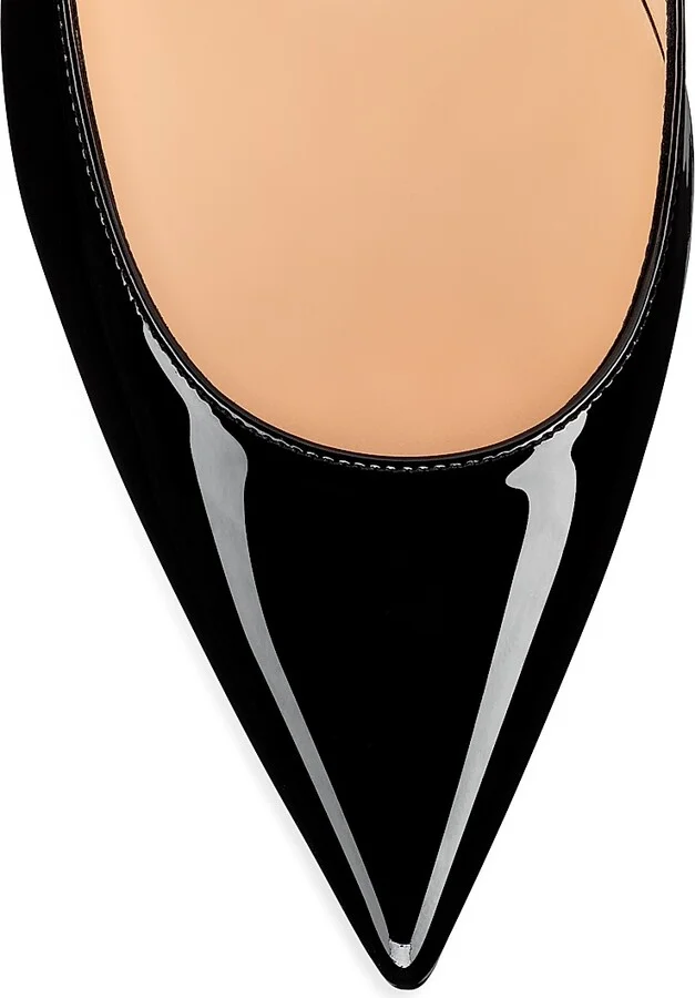 Women's Kate 70MM Patent Leather Pumps - Black - Size 4.5 - Image 4