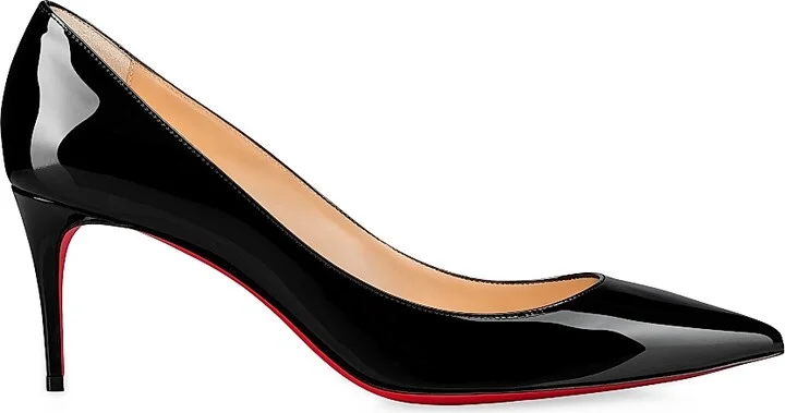 Women's Kate 70MM Patent Leather Pumps - Black - Size 4.5