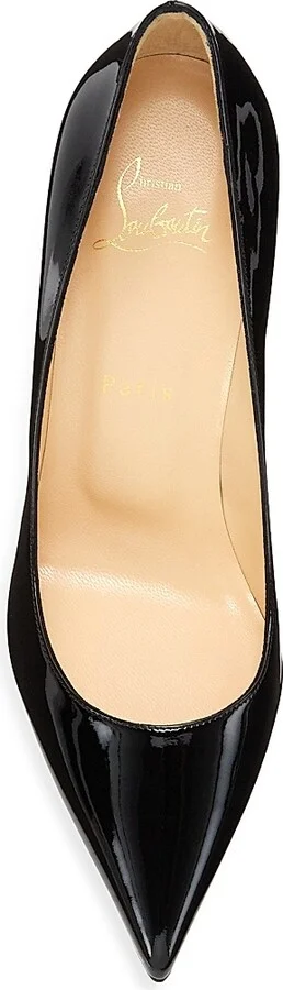 Women's Kate 85MM Patent Leather Pumps - Black - Size 4 - Image 4