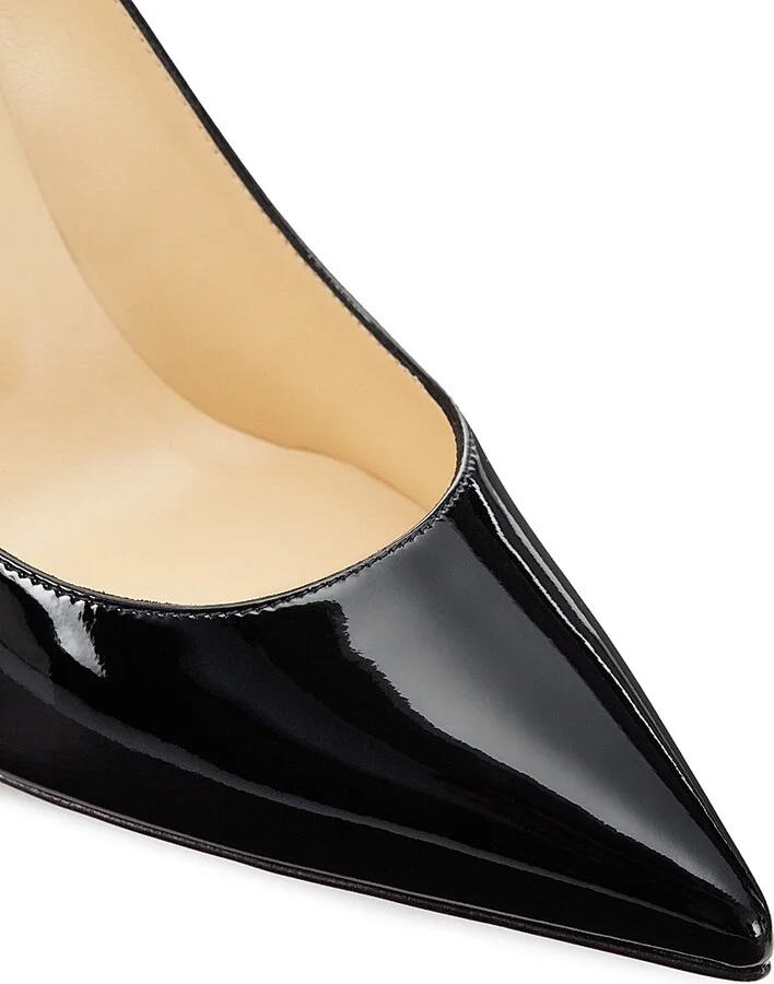 Women's Kate 85MM Patent Leather Pumps - Black - Size 4 - Image 5
