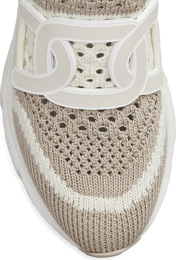Women's Kate Crochet Slip-On Sneakers - Beige Multi - Size 8 - Image 5