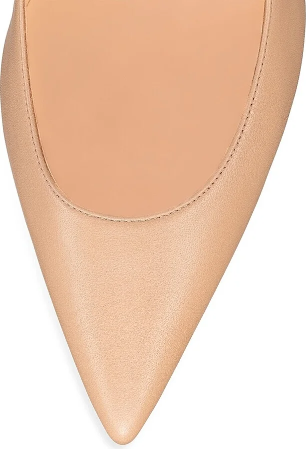 Women's Kate Nappa Leather 85MM Pumps - Nude 1 - Size 11 - Image 4