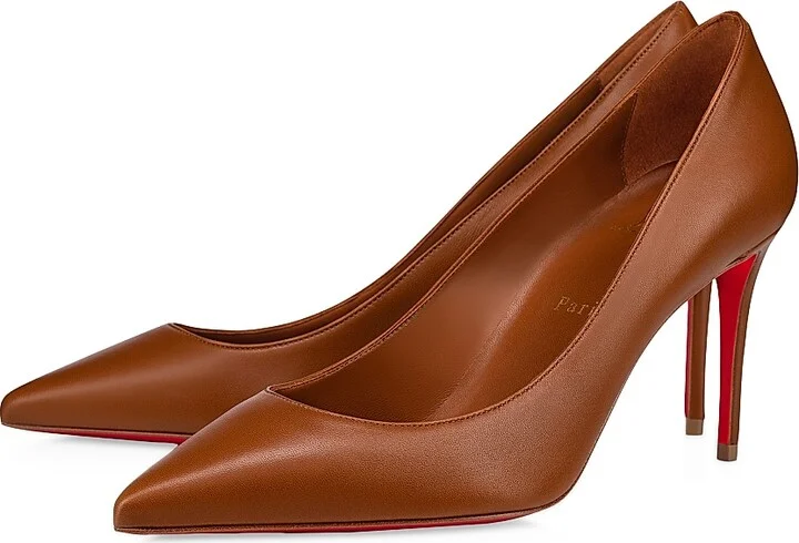 Women's Kate Nappa Leather 85MM Pumps - Nude 1 - Size 11 - Image 5