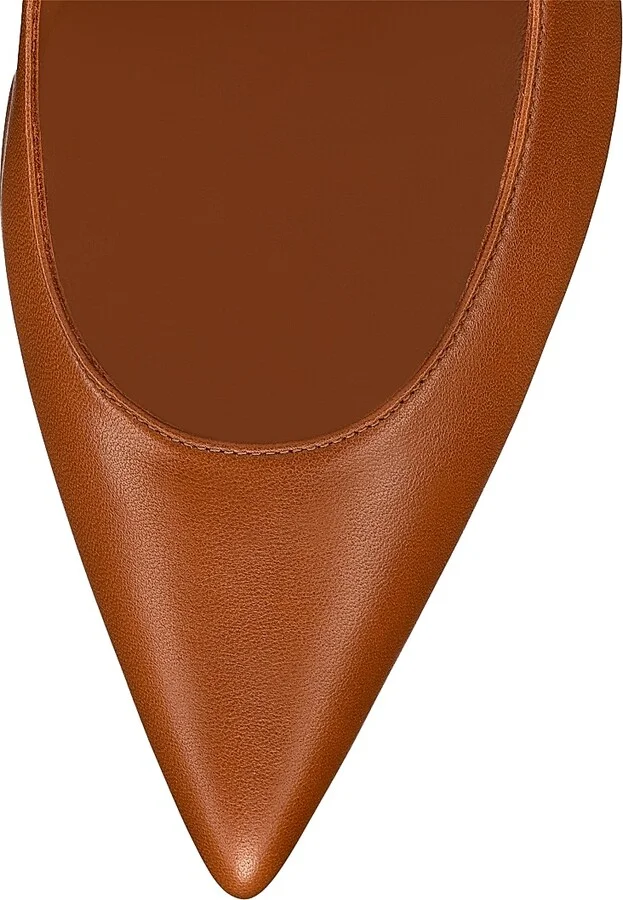 Women's Kate Nappa Leather 85MM Pumps - Nude 1 - Size 11 - Image 7