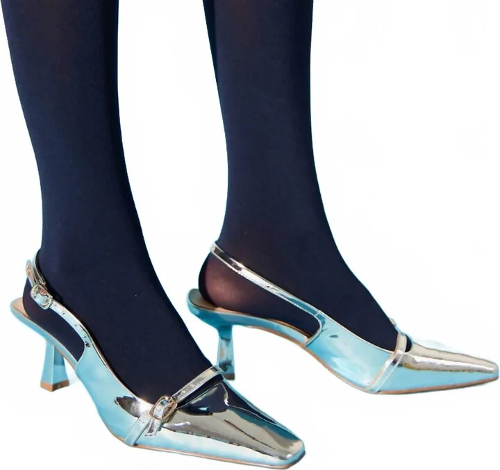 Women's Kate Slingback Pumps In Silver