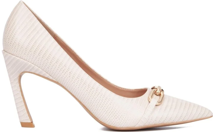 Women's Katerina- Lizard Embossed Pump Heels - Image 11