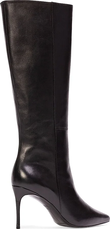 Women's Kath 80MM Leather Boots - Black Leather - Size 5 - Image 5