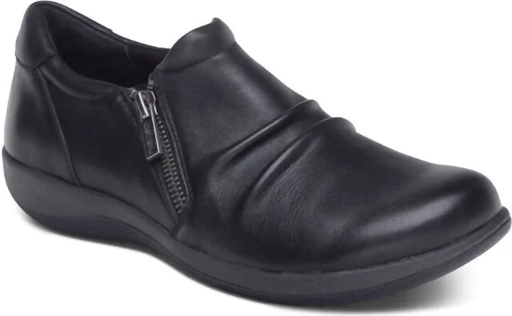Women's Katie Side Zip Slip-On In Black