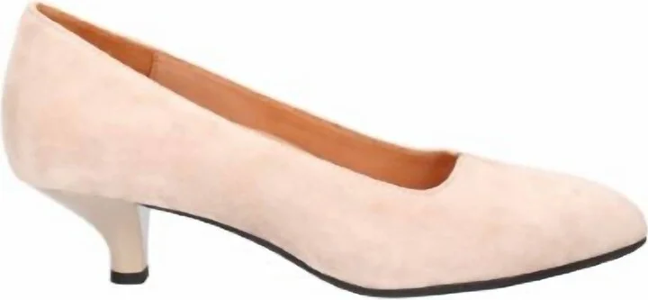 Women's Kavan Heeled Pumps In Taupe Suede