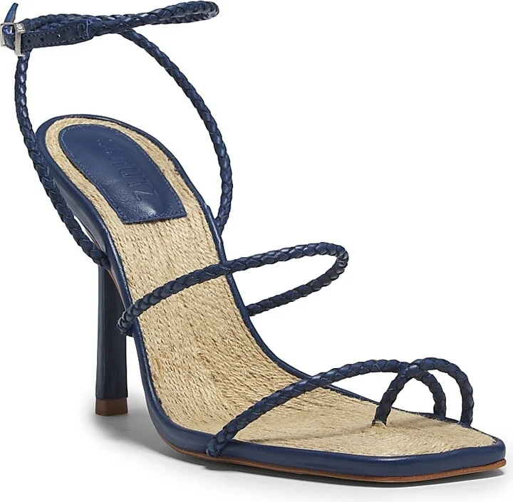 Women's Kaya 100MM Leather Stiletto-Heel Sandals - Infinite Blue - Size 6.5 - Image 2