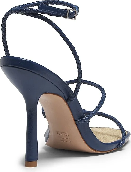 Women's Kaya 100MM Leather Stiletto-Heel Sandals - Infinite Blue - Size 6.5 - Image 3