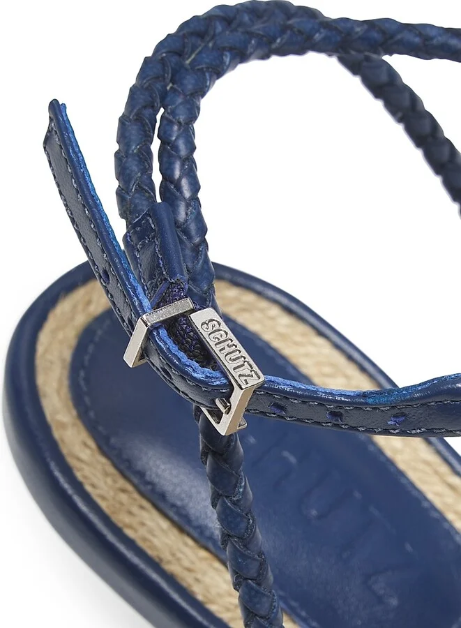 Women's Kaya 100MM Leather Stiletto-Heel Sandals - Infinite Blue - Size 6.5 - Image 5