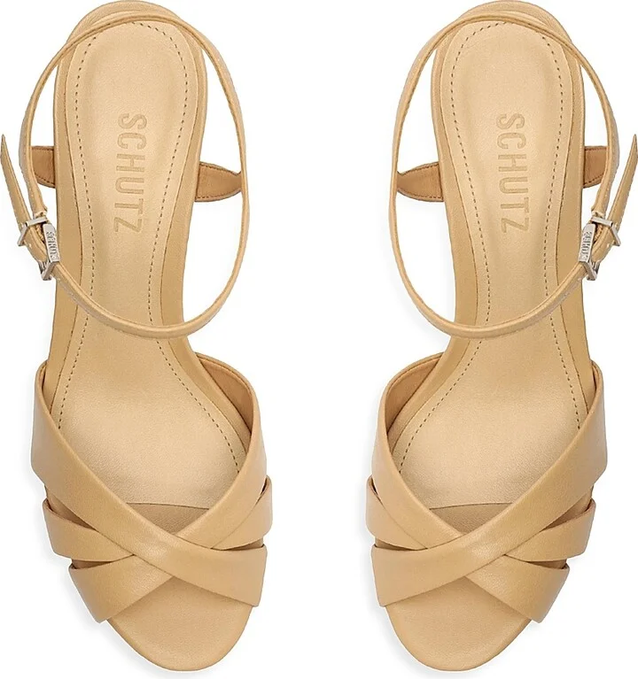 Women's Keefa 100MM Leather Platform Sandals - Size 6 - Image 4