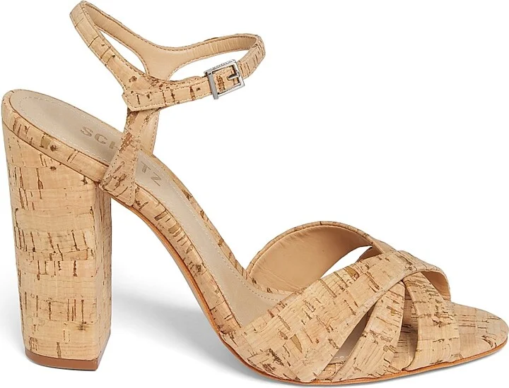 Women's Keefa Crisscross Cork Sandals - Natural - Size 6.5