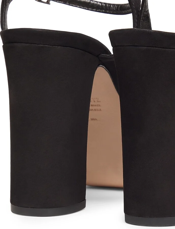 Women's Keefa Suede Platform Sandals - Black - Size 5 - Image 3