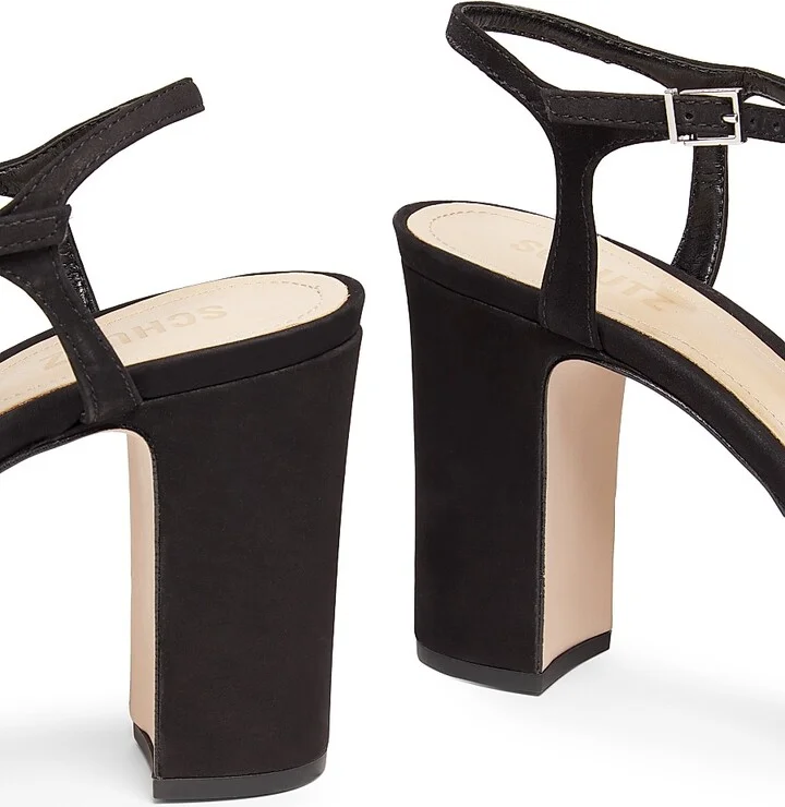 Women's Keefa Suede Platform Sandals - Black - Size 5 - Image 5