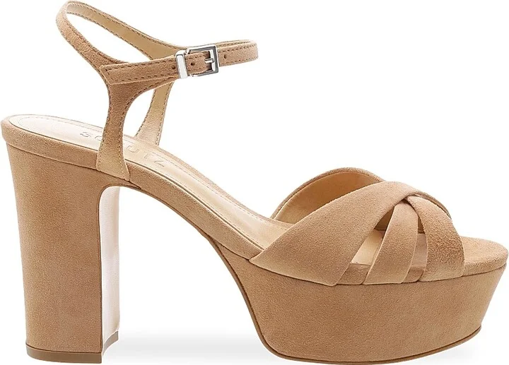 Women's Keefa Suede Platform Sandals - Black - Size 5 - Image 11