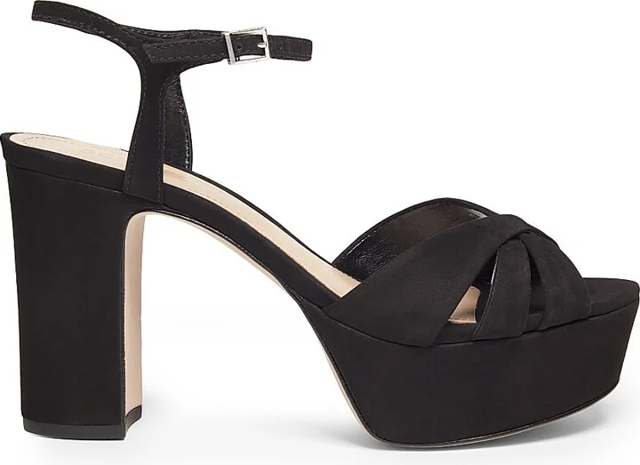 Women's Keefa Suede Platform Sandals - Black - Size 5