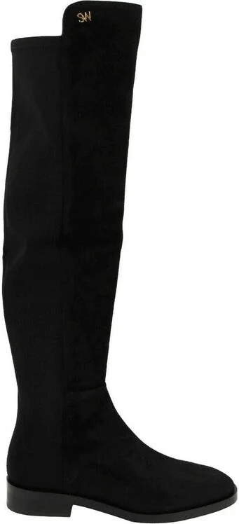 Women's Keelan Black Suede With Logo Over The Knee Boots (40 EU / 9.5 B US) - Image 3