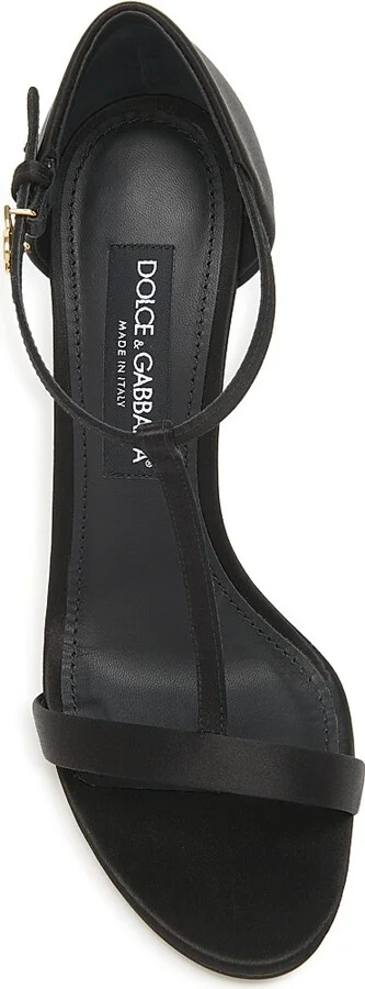 Women's Keira 100MM T-Strap Sandals - Nero - Size 6.5 - Image 5
