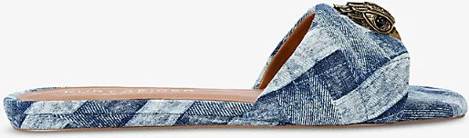 Womens Kensington Eagle-Head Denim Sandals Eur 38/5 Uk Women