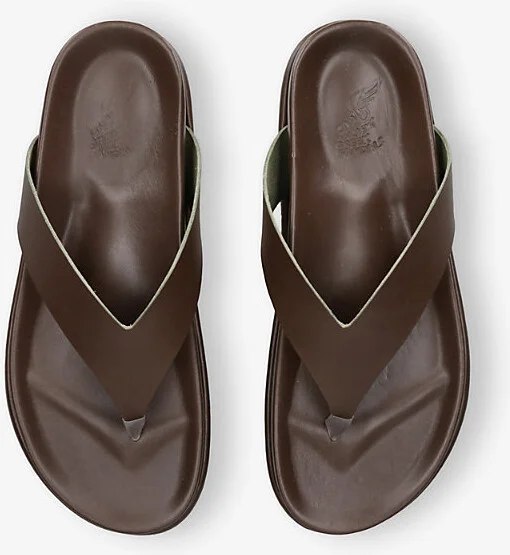 Womens Khaki Charys Flatform Leather Sandals Eur 38/5 Uk Women - Image 2