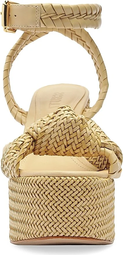 Women's Khari 100MM Knotted Leather Platform Sandals - Natural - Size 6.5 - Image 7
