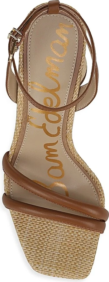Women's Kia 90MM Strappy Leather Sandals - Saddle - Size 6.5 - Image 4