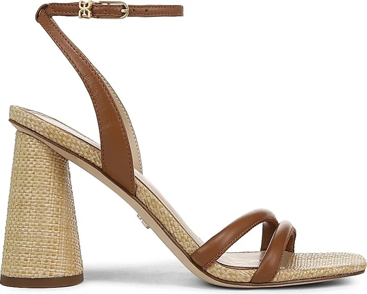 Women's Kia 90MM Strappy Leather Sandals - Saddle - Size 6.5
