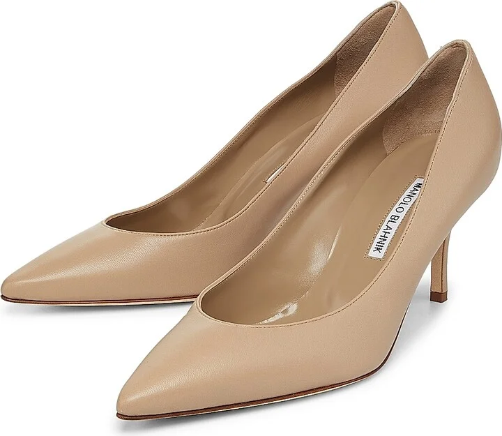 Women's Kietta 70MM Lamb Nappa Pumps - Tan - Size 9.5 - Image 2