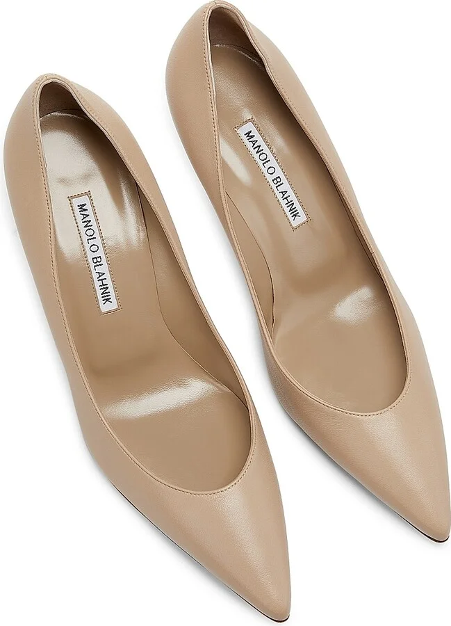 Women's Kietta 70MM Lamb Nappa Pumps - Tan - Size 9.5 - Image 4