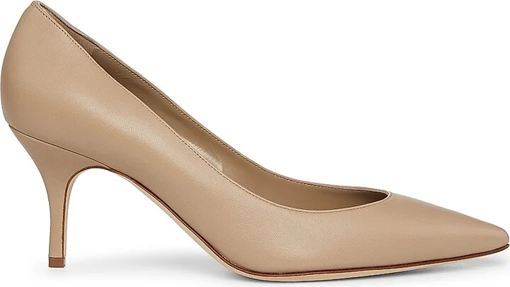 Women's Kietta 70MM Lamb Nappa Pumps - Tan - Size 9.5