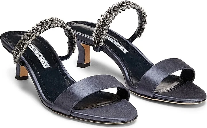 Women's Kifasan 50MM Mules - Navy - Size 12 - Image 2