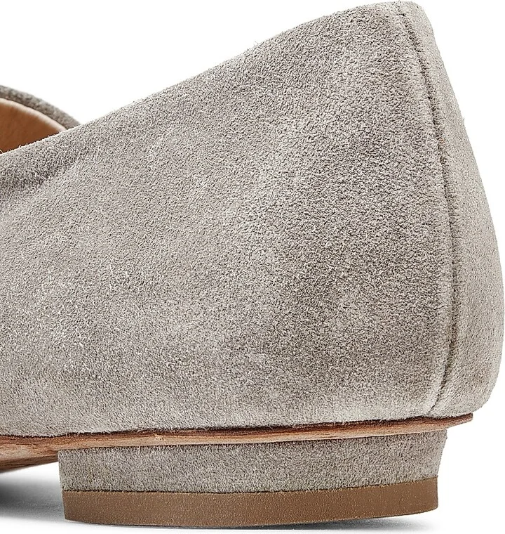 Women's Kiki Flat Buckle Ballet Flats - Grey - Size 6 - Image 3