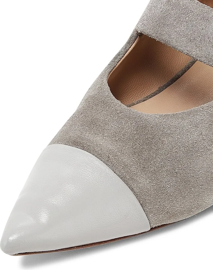 Women's Kiki Flat Buckle Ballet Flats - Grey - Size 6 - Image 5