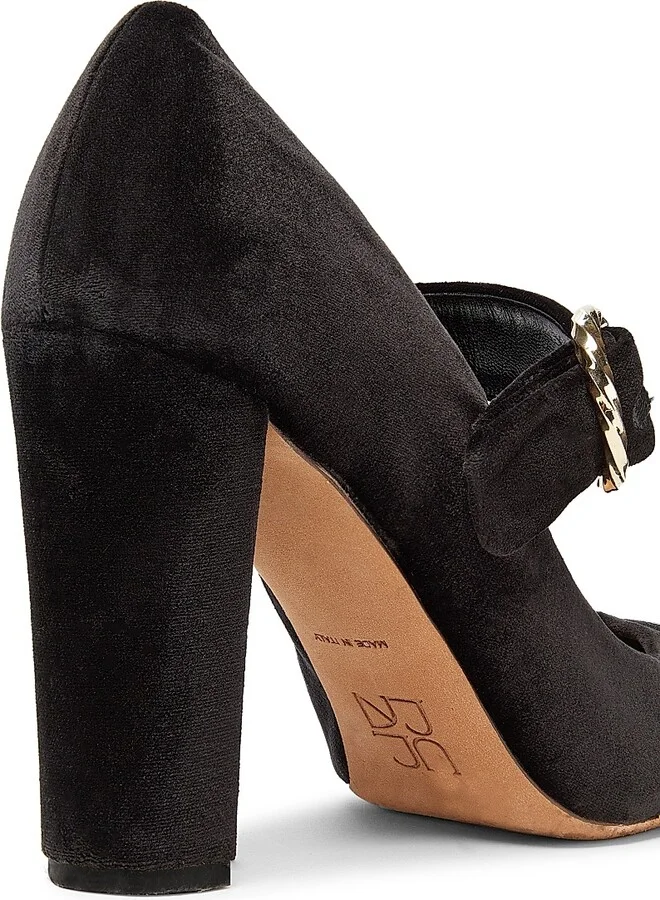 Women's Kiki Heel 100MM Buckle-Detail Pumps - Black - Size 5 - Image 3