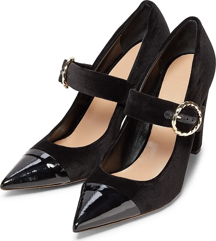 Women's Kiki Heel 100MM Buckle-Detail Pumps - Black - Size 5 - Image 4