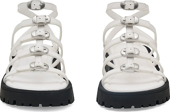 Women's Kiki Leather Gladiator Sandals - Black - Size 5 - Image 11