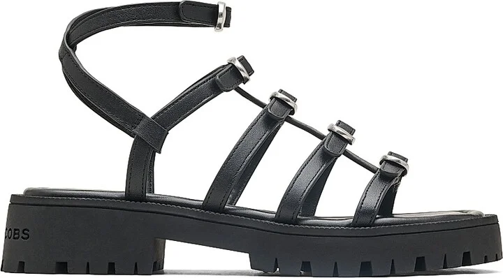 Women's Kiki Leather Gladiator Sandals - Black - Size 5