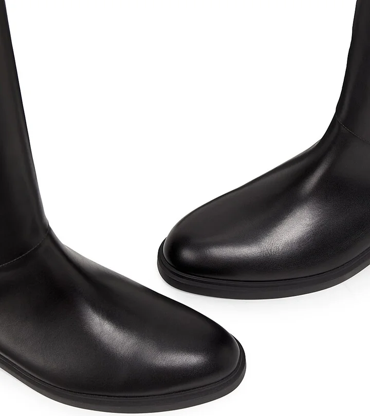 Women's Kilda Smooth Leather Boots - Black - Size 6 - Image 4