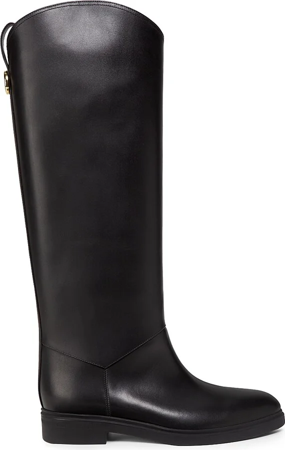 Women's Kilda Smooth Leather Boots - Black - Size 6